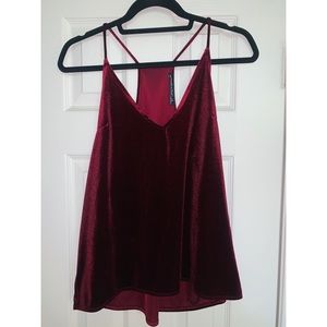 A&F Velvet Flowy Cami Top